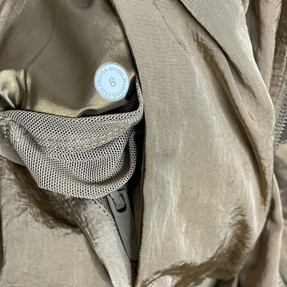 Lululemon Non-Stop Bomber Reversible Jacket Coat Brown Tan Women’s Size 8 - Picture 8 of 13